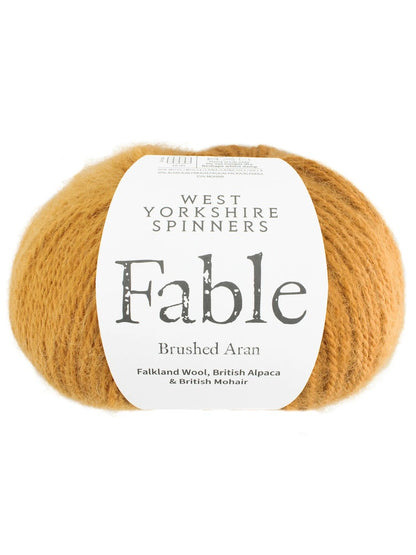 Fable | Brushed Aran made of Falkland wool, alpaca, and mohair - super cozy and warm