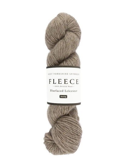 Fleece Bluefaced Leicester Roving | undyed yarn, super natural