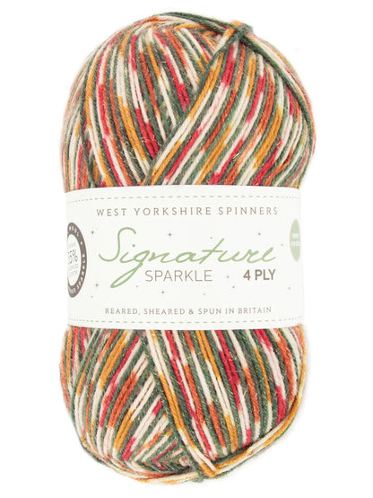Signature 4-ply Sparkle | delicately sparkling glitter effect in fine sock yarn