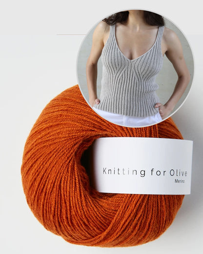 Y-Top | ribbed shirt with perfect fit from Merino by Knitting for Olive