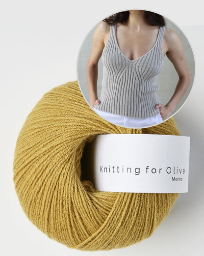 Y-Top | ribbed shirt with perfect fit from Merino by Knitting for Olive
