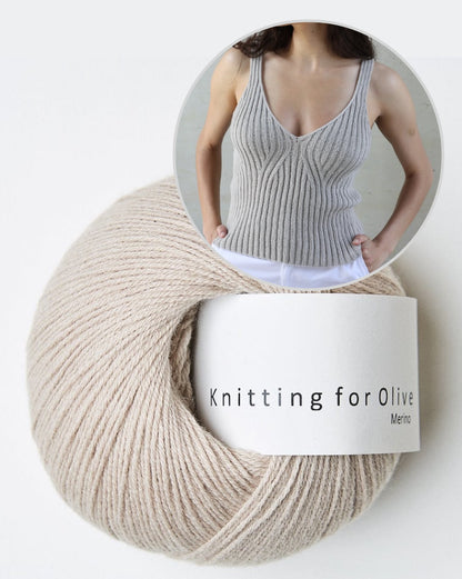 Y-Top | ribbed shirt with perfect fit from Merino by Knitting for Olive