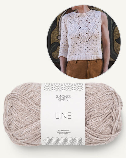 Yua Shirt | romantisches Lacemuster aus Line von Sandnes Garn