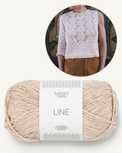 Yua Shirt | romantisches Lacemuster aus Line von Sandnes Garn