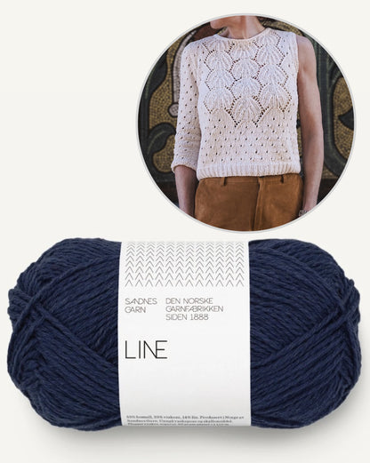 Yua Shirt | romantisches Lacemuster aus Line von Sandnes Garn