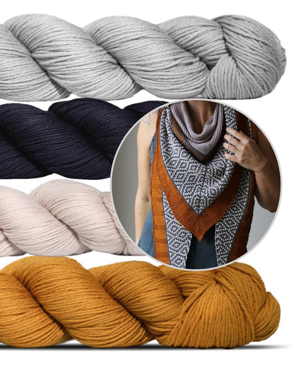Kanelitähti | unelmoiva kuvio Rosy Green Woolin Cheeky Merino Joy -langasta