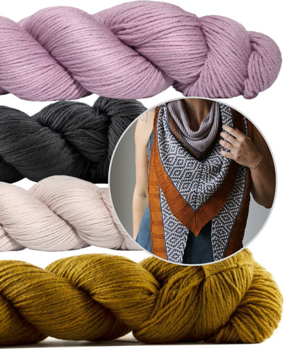 Kanelitähti | unelmoiva kuvio Rosy Green Woolin Cheeky Merino Joy -langasta
