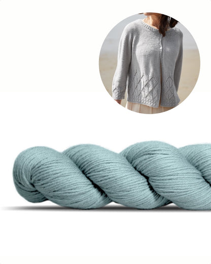 Caresse Cardigan | delicate jacket made from Lovely Merino Treat by Rosy Green Wool