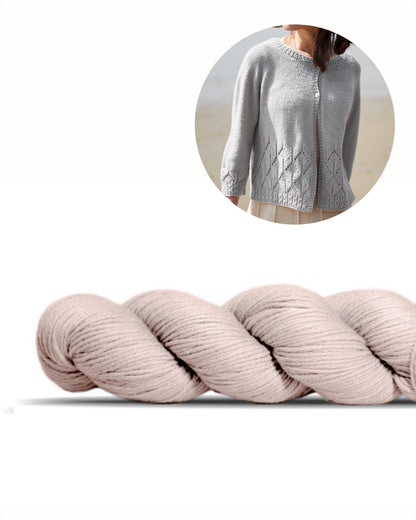 Caresse Cardigan | delicate jacket made from Lovely Merino Treat by Rosy Green Wool