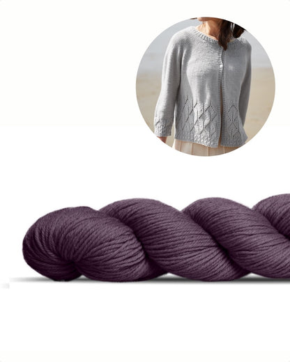 Caresse Cardigan | delicate jacket made from Lovely Merino Treat by Rosy Green Wool