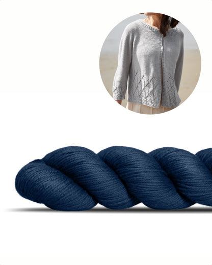 Caresse Cardigan | delicate jacket made from Lovely Merino Treat by Rosy Green Wool
