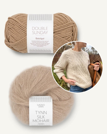 Moby Sweater | pull fantaisie de rêve en Double Sunday et Tynn Silk Mohair de Sandnes Garn