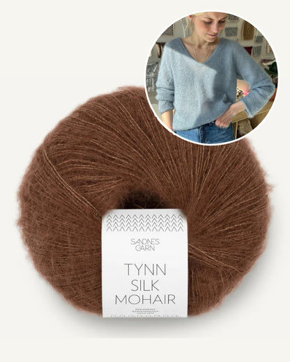 Chemisier Kumulus | délicat chemisier en Tynn Silk Mohair de Sandnes Garn