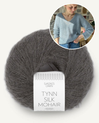 Chemisier Kumulus | délicat chemisier en Tynn Silk Mohair de Sandnes Garn