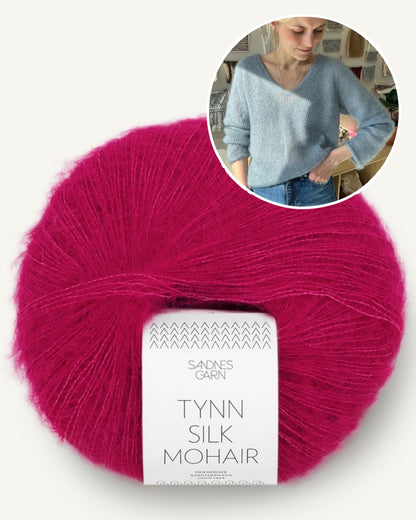 Chemisier Kumulus | délicat chemisier en Tynn Silk Mohair de Sandnes Garn