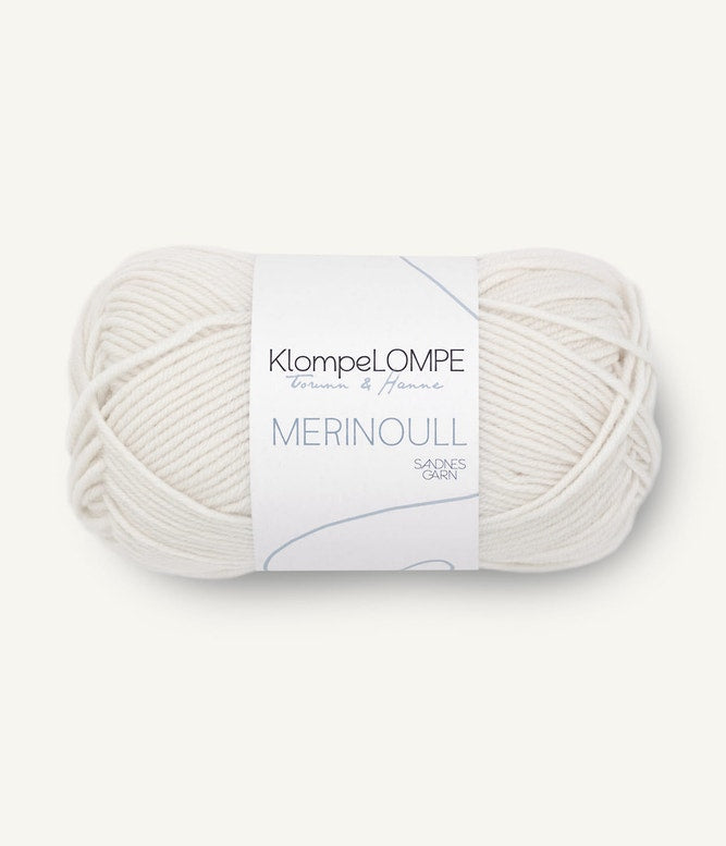 Sandende Garn Klompelompe Merinoull Farbe 1013
