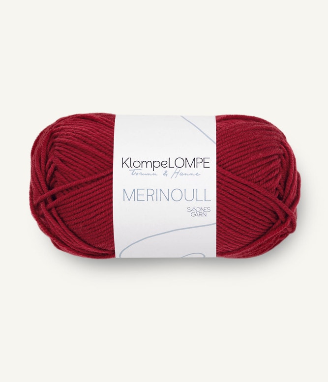 Sandende Garn Klompelompe Merinoull Farbe 4236