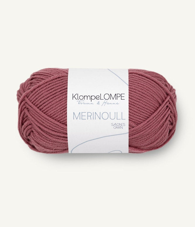 Sandende Garn Klompelompe Merinoull Farbe 4344