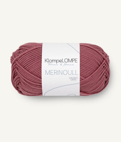 Sandende Garn Klompelompe Merinoull Farbe 4344