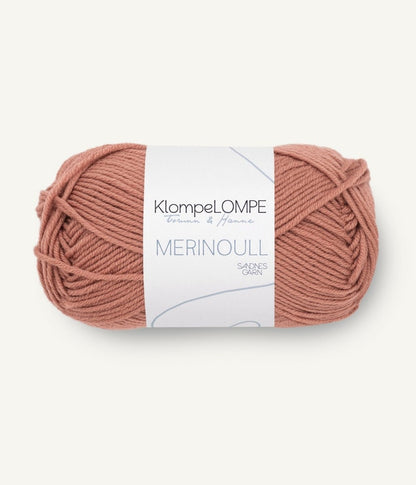 Sandende Garn Klompelompe Merinoull Farbe 3534